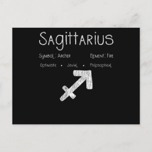 Sagittarius Horoskop Astrologie Star Geburt Postkarte