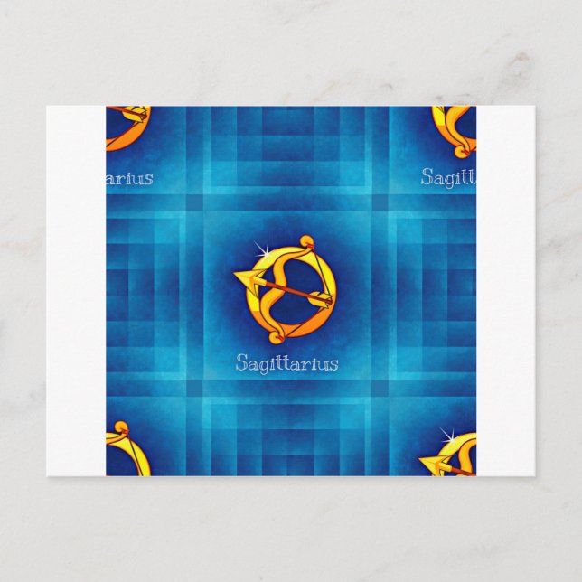 Sagittarius Horoskop Postkarte (Vorderseite)