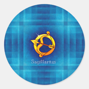 Sagittarius Horoskop Runder Aufkleber