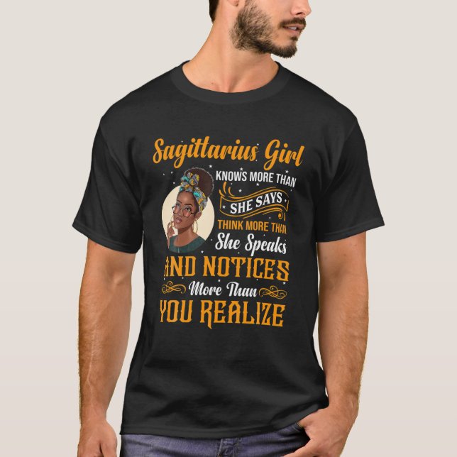 Sagittarius Königin November und Dezember Geburtst T-Shirt (Vorderseite)