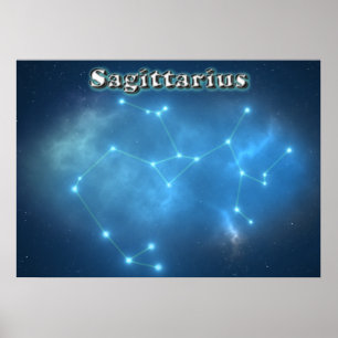 Sagittarius-Konstellation Poster