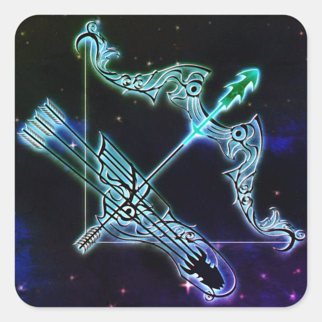 sagittarius les autocollants archer zodiac (Devant)