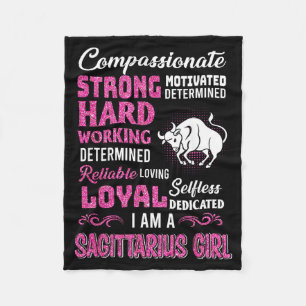 Sagittarius Mädchen Geburtstags-Shirts Lustig Nove Fleecedecke