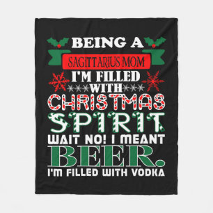 Sagittarius Mama Weihnachtsgeist Bär sein Fleecedecke
