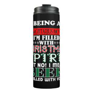 Sagittarius Mama Weihnachtsgeist Bär sein Thermosbecher