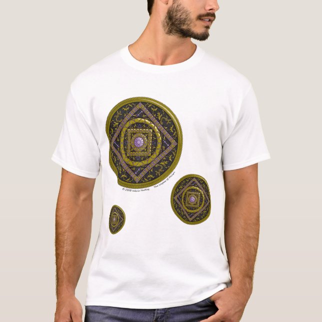 Sagittarius Mandala Men's Light Shirt (Vorderseite)