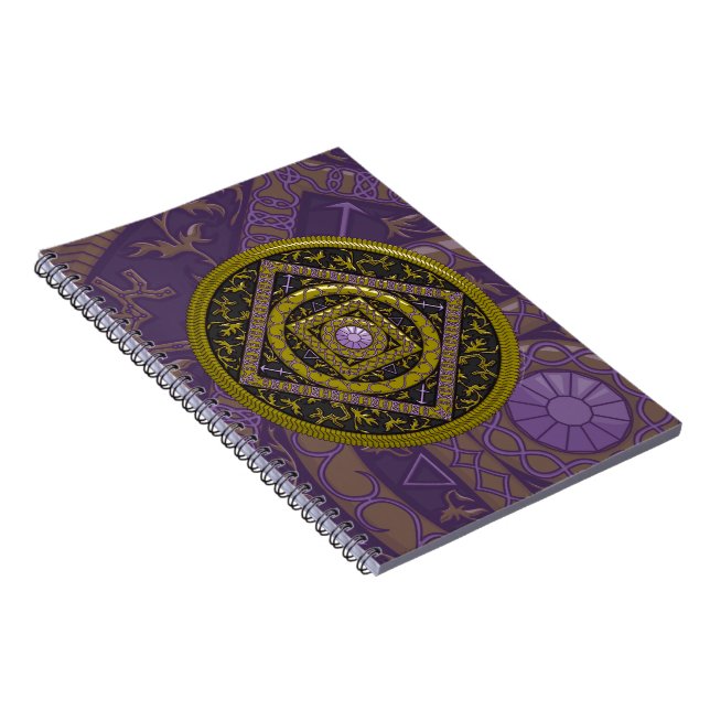 Sagittarius Mandala Notebook Notizblock (Rechte Seite)