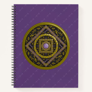 Sagittarius Mandala Spiral Notebook Notizbuch