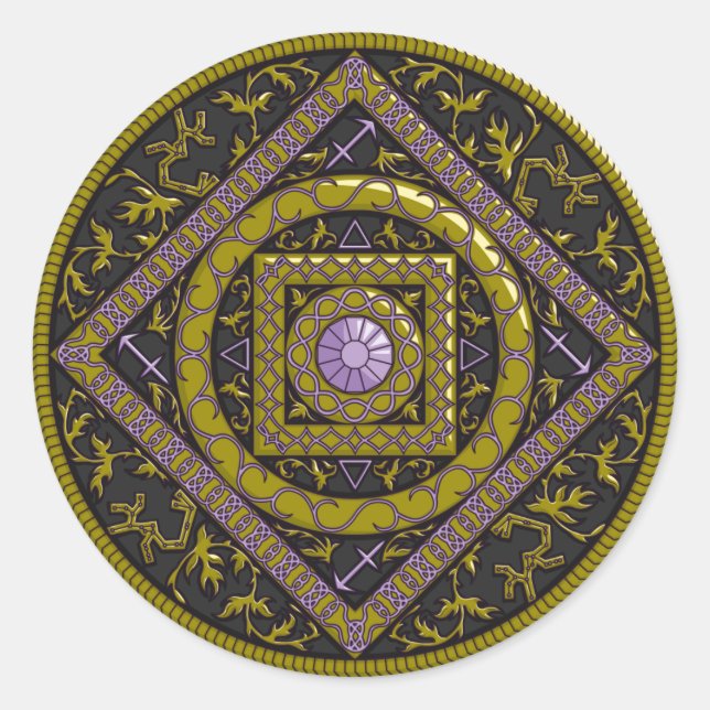 Sagittarius Mandala Sticker (Vorderseite)