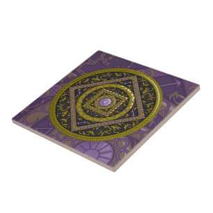 Sagittarius Mandala Tile Fliese