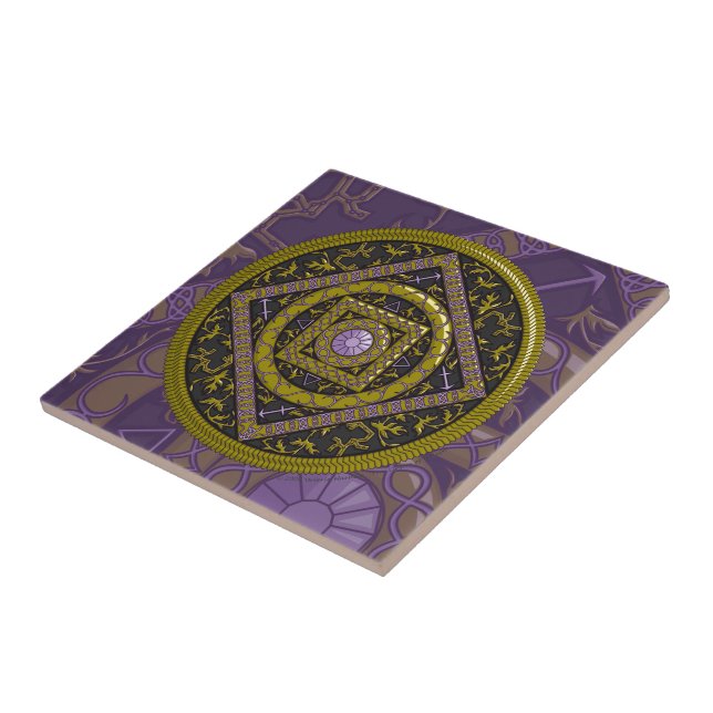 Sagittarius Mandala Tile Fliese (Seite)