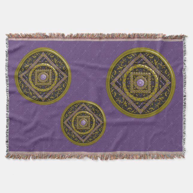 Sagittarius-Mandala-Wurfdecke Decke (Vorderseite)