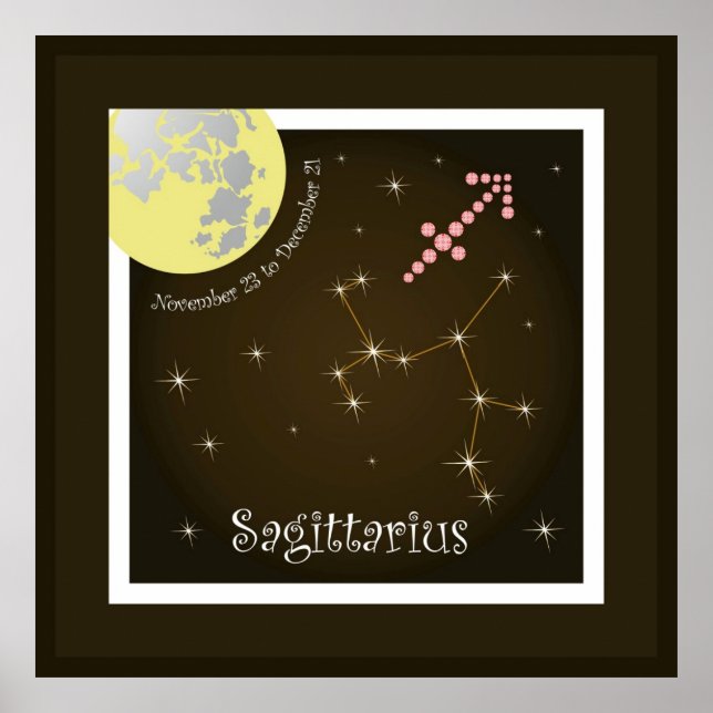 Sagittarius novembre 23 to December 21 Poster (Devant)