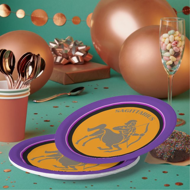 Sagittarius Papierplatte Pappteller (Multi)