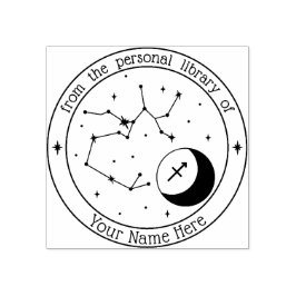 Sagittarius Personalisiert Zodiac Book Briefmarke Gummistempel