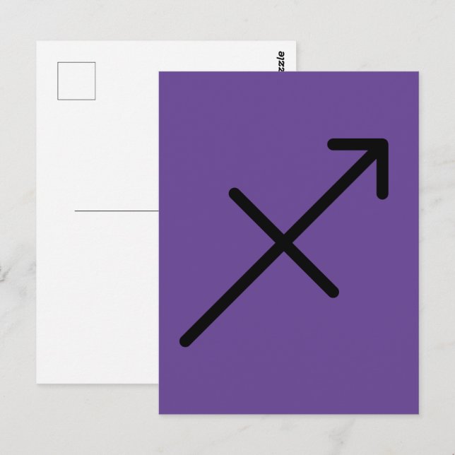 Sagittarius Postkarte (Vorne/Hinten)