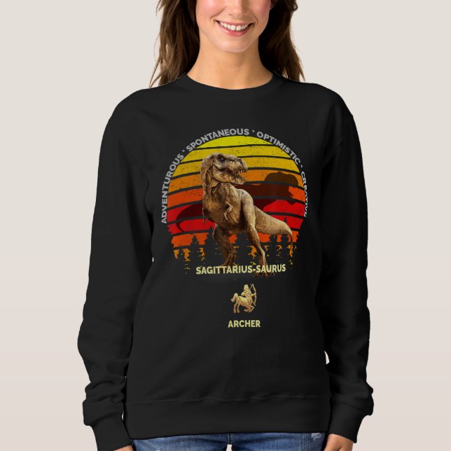 Sagittarius Saurus Zodiac Archer (22.12.21) Sweatshirt (Vorderseite)