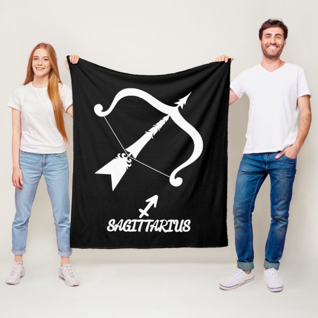 Sagittarius Silhouette Fleece Blanket (Beispiel)