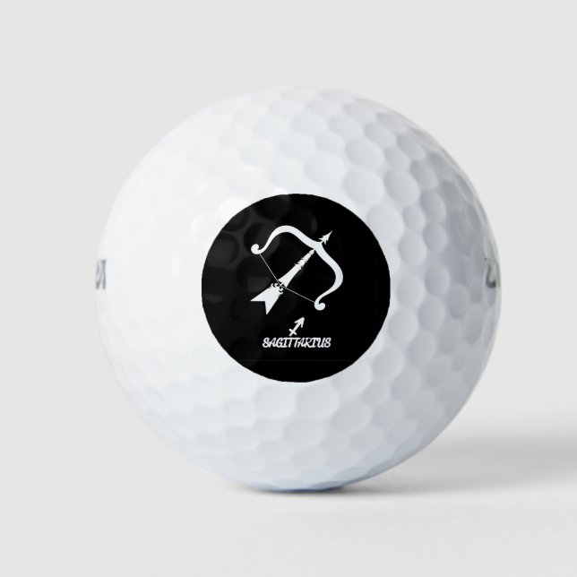 Sagittarius-Silhouette Golfball (Vorderseite)