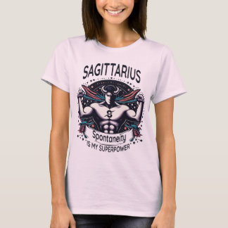 Sagittarius Spark T-Shirt: Spontaneität Supermacht T-Shirt