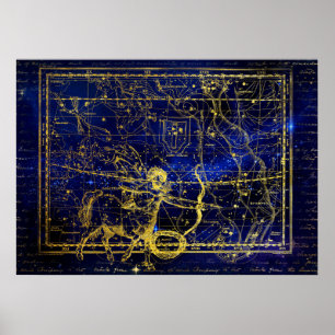 Sagittarius-Sternbild-Poster Poster