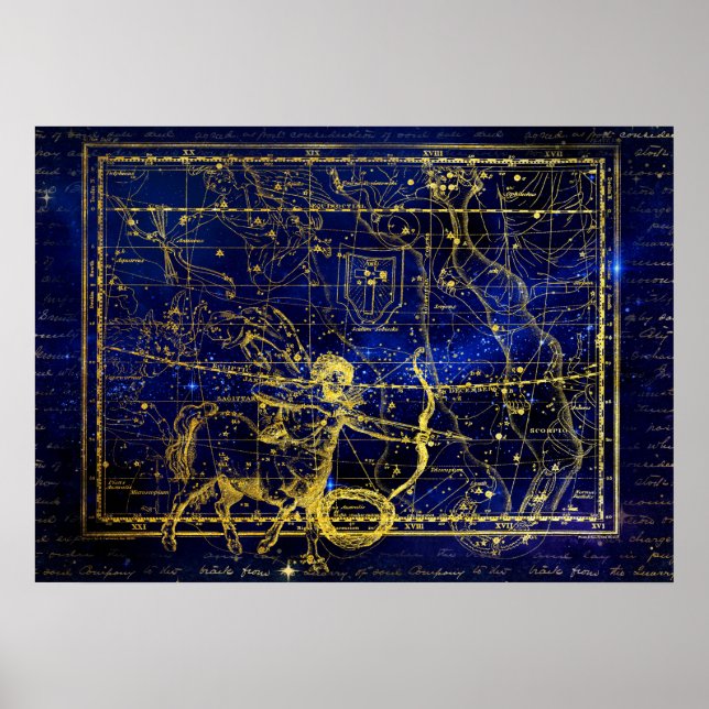 Sagittarius-Sternbild-Poster Poster (Vorne)