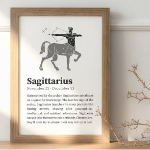 Sagittarius-Sternzeichenposter Poster
