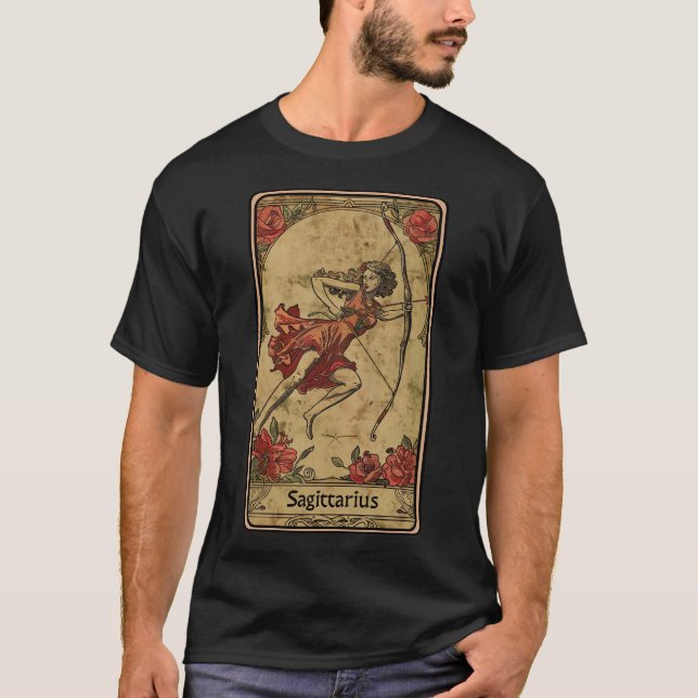 Sagittarius Sun Sign T-Shirt (Vorderseite)