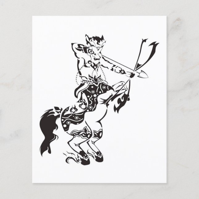 Sagittarius tattoo style| Sagittarius Zodiac Signs Flyer (Vorne)