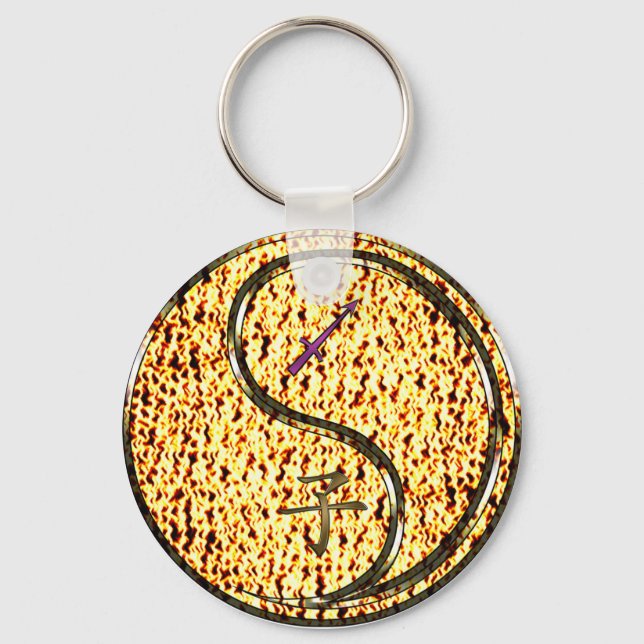Sagittarius und Feuerrat Schlüsselanhänger (Vorderseite)