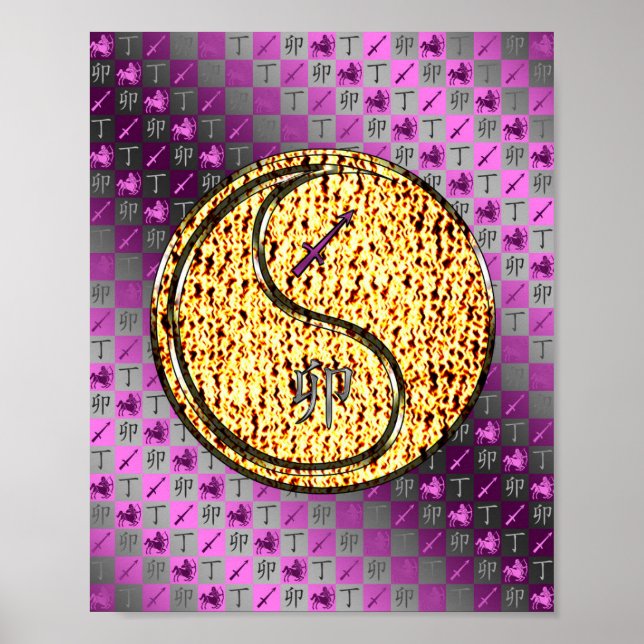 Sagittarius und Feuerwerfer Poster (Vorne)