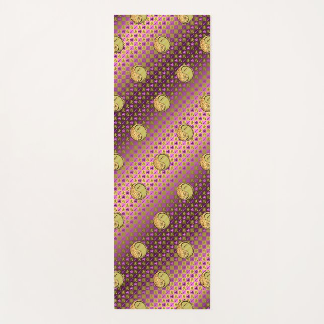 Sagittarius und Metalldrache Yogamatte (Vorderseite)