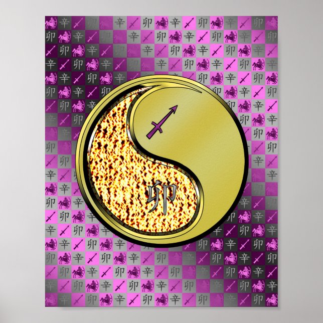 Sagittarius und Metallkaninchen Poster (Vorne)