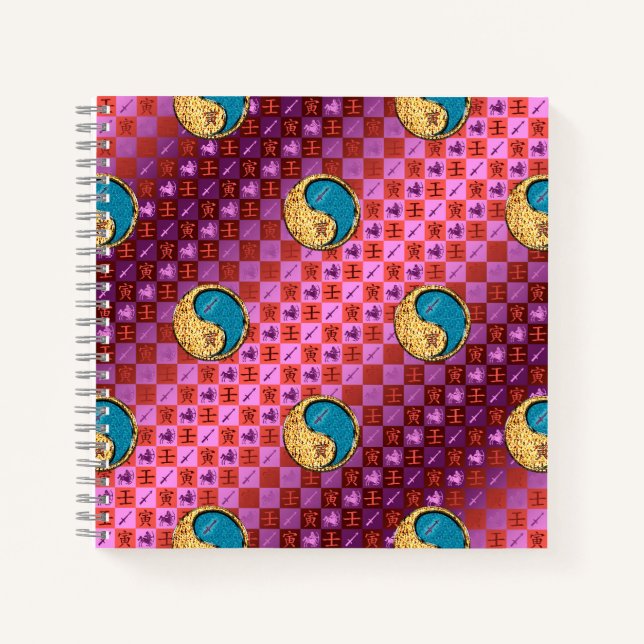 Sagittarius & Water Tiger Notizbuch (Vorderseite)