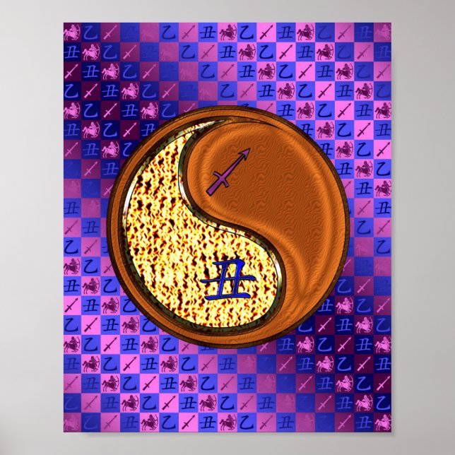 Sagittarius & Wood Ox Poster (Vorne)