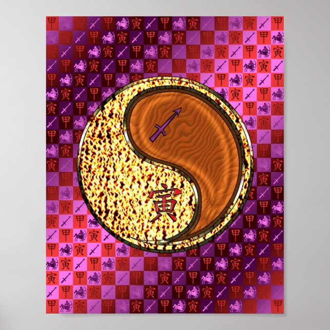 Sagittarius & Wood Tiger Poster (Vorne)