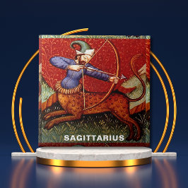 Sagittarius Zodiac 15. Jahrhundert Mittelalterlich Fliese