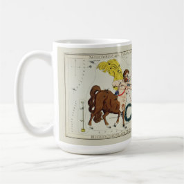 Sagittarius Zodiac Antique Astronomisches Diagramm Kaffeetasse