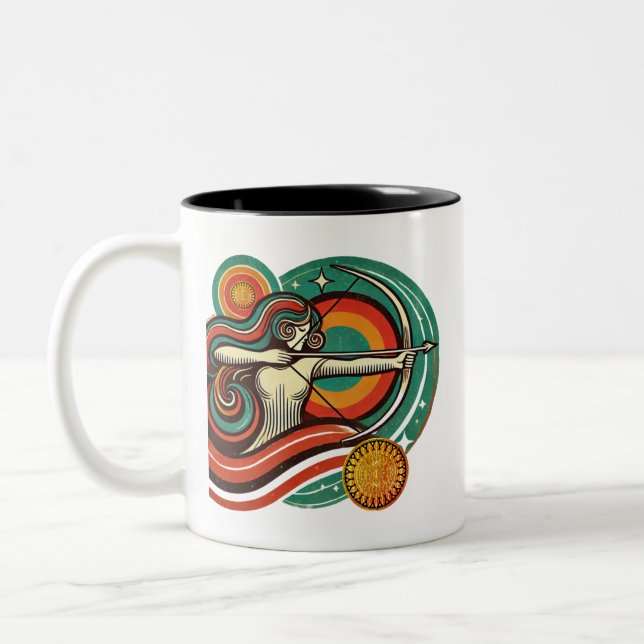 Sagittarius Zodiac Coffee Tasse Frauendesign (Links)