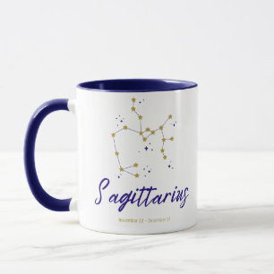 Sagittarius Zodiac Constellation Star Archer Astro Tasse