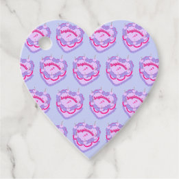 Sagittarius Zodiac Coquette Heart Birthday Cake Geschenkanhänger