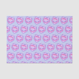 Sagittarius Zodiac Coquette Heart Birthday Cake Seidenpapier