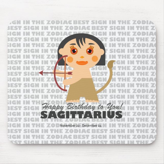 Sagittarius Zodiac für Kinder Mousepad (Vorne)