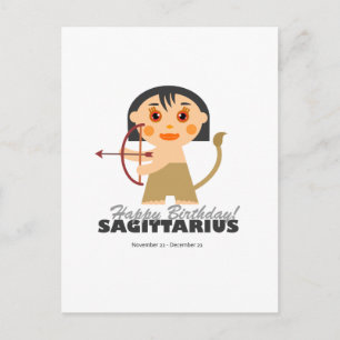 Sagittarius Zodiac für Kinder Postkarte