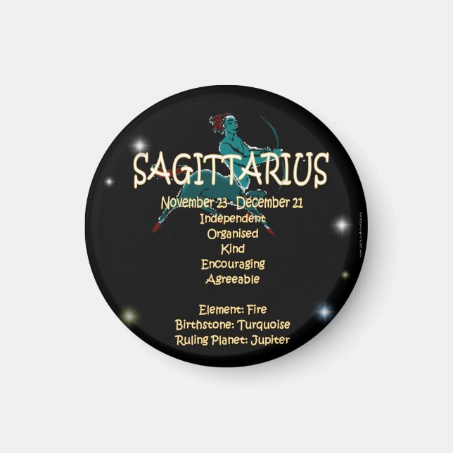 Sagittarius zodiac magnet (Vorne)
