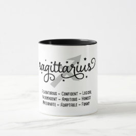 Sagittarius Zodiac-Merkmale Tasse