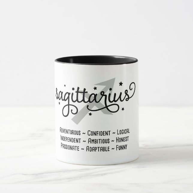 Sagittarius Zodiac-Merkmale Tasse (Zentrum)
