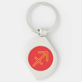 Sagittarius Zodiac Metal Schlüsselanhänger