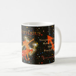 Sagittarius zodiac modern personalisiert kaffeetasse