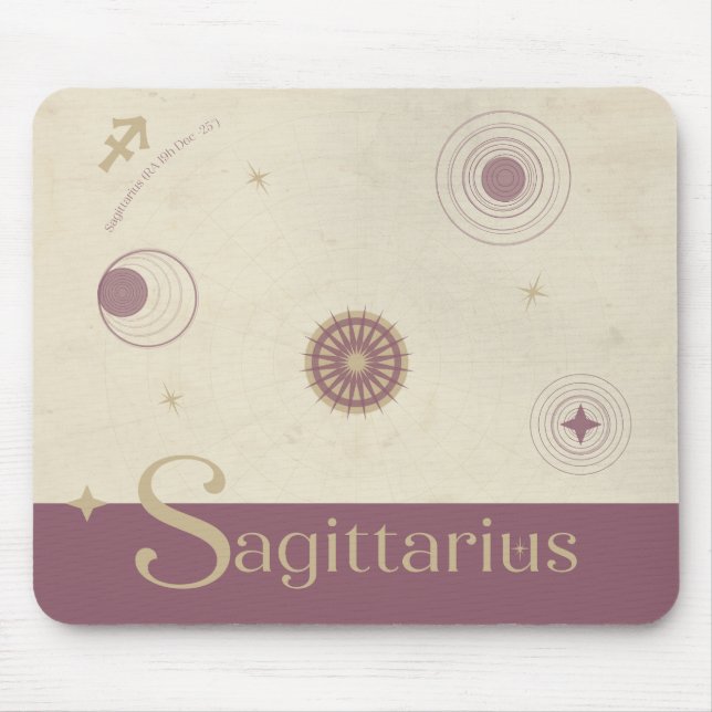 Sagittarius Zodiac Mousepad (Vorne)